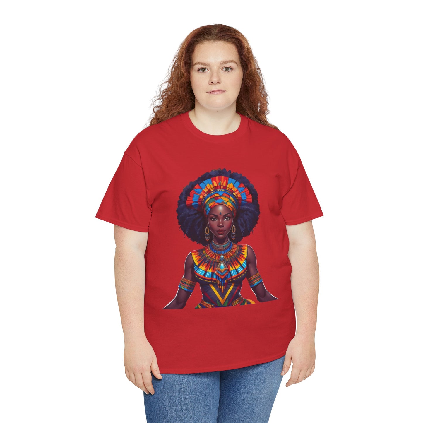 Cultural Pride Tee - Vibrant African Art Design Colorful Tribal Art T-Shirt, African Inspired Fashion Tee, Ethnic Pattern Design Shirt, Bold Graphic Print Top