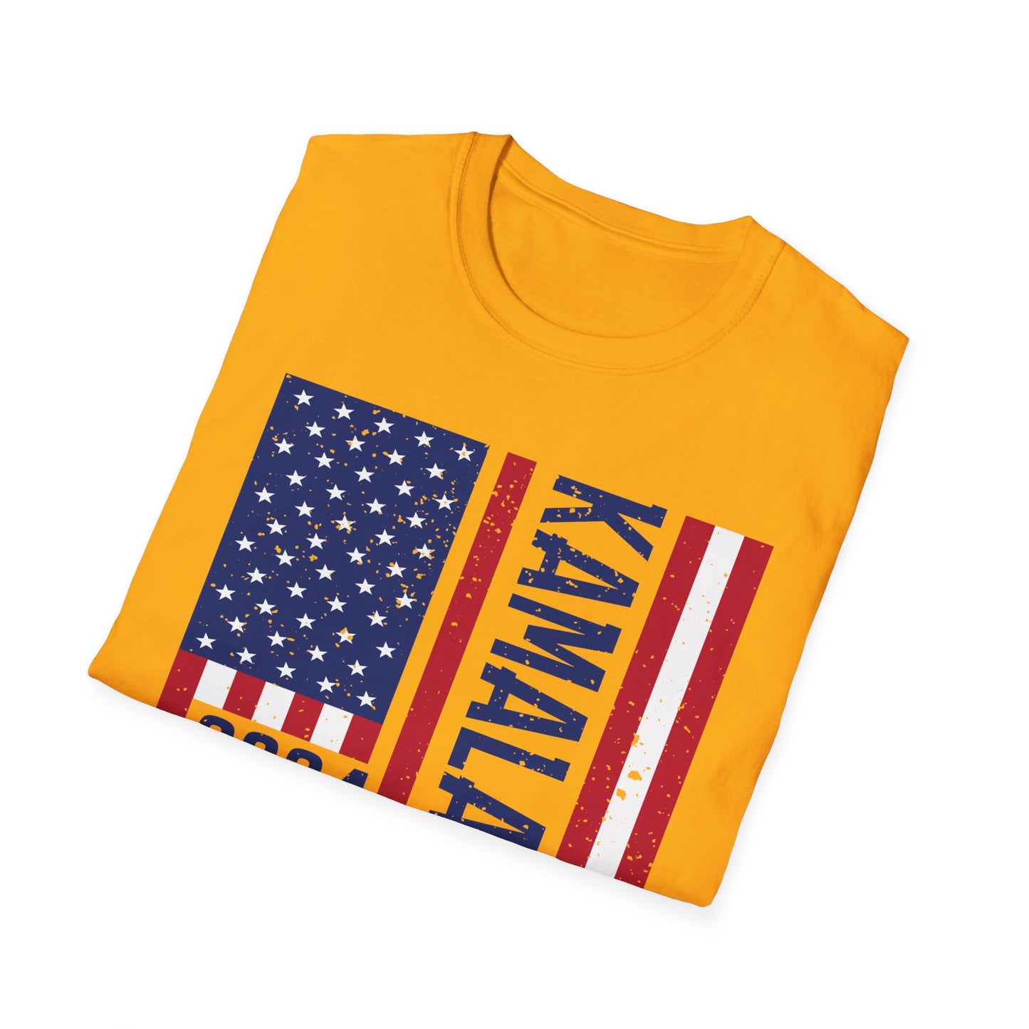 Kamala Harris American Flag T-Shirt, Patriotic Tee, Political Shirt, USA Election Apparel, Democratic Candidate Top