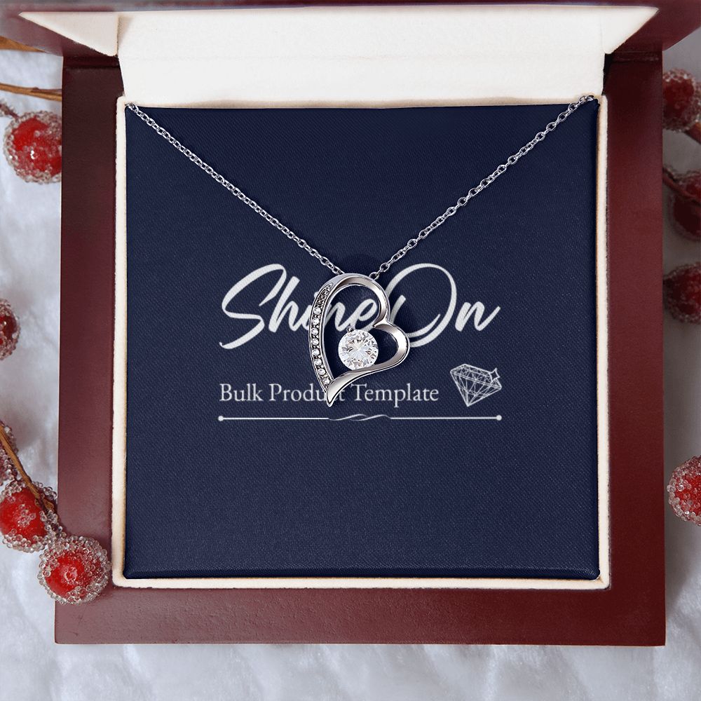 Forever Love Necklace With message For Mom, Gift from Daughter or Son