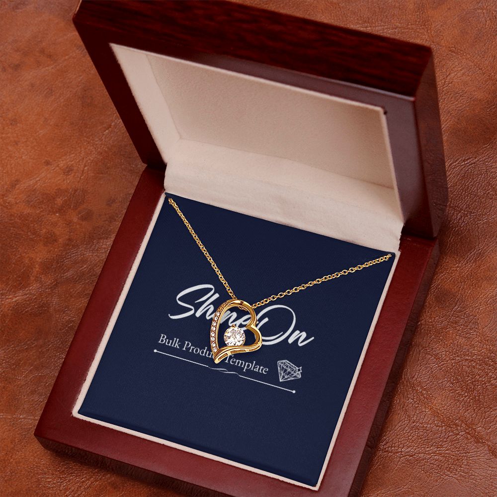 Forever Love Necklace With message For Mom, Gift from Daughter or Son