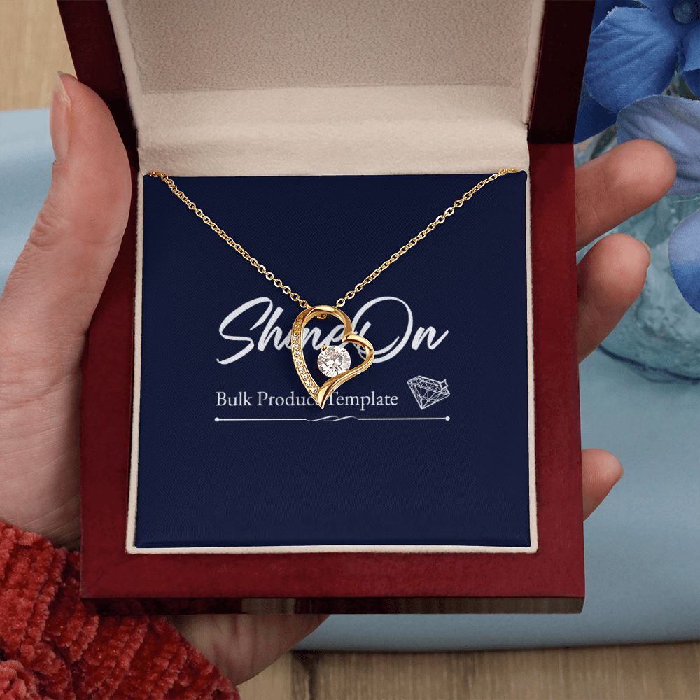 Forever Love Necklace With message For Mom, Gift from Daughter or Son