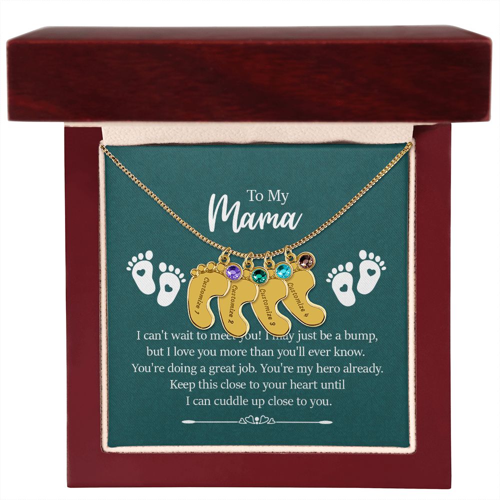 To Mama From Unborn Child Necklace for Expecting, Pregnant Mothers