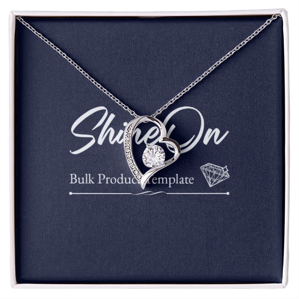 Forever Love Necklace With message For Mom, Gift from Daughter or Son