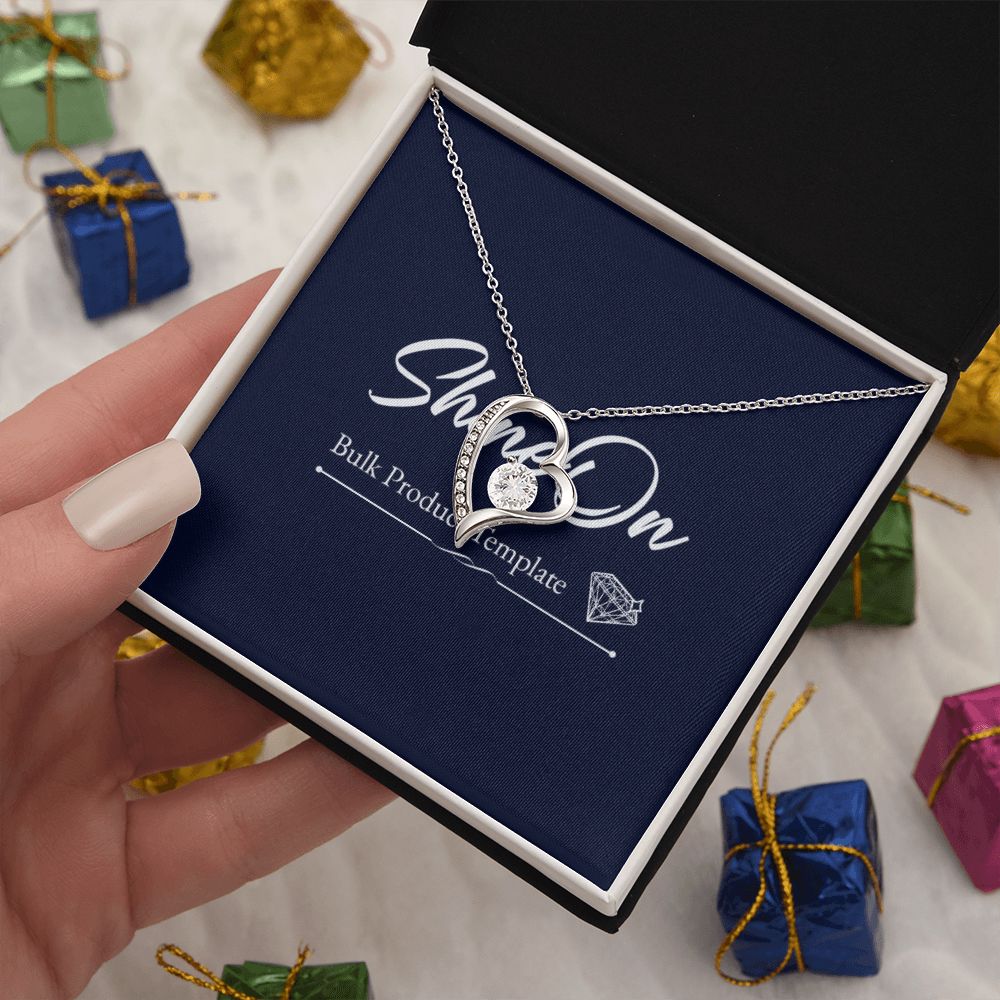 Forever Love Necklace With message For Mom, Gift from Daughter or Son