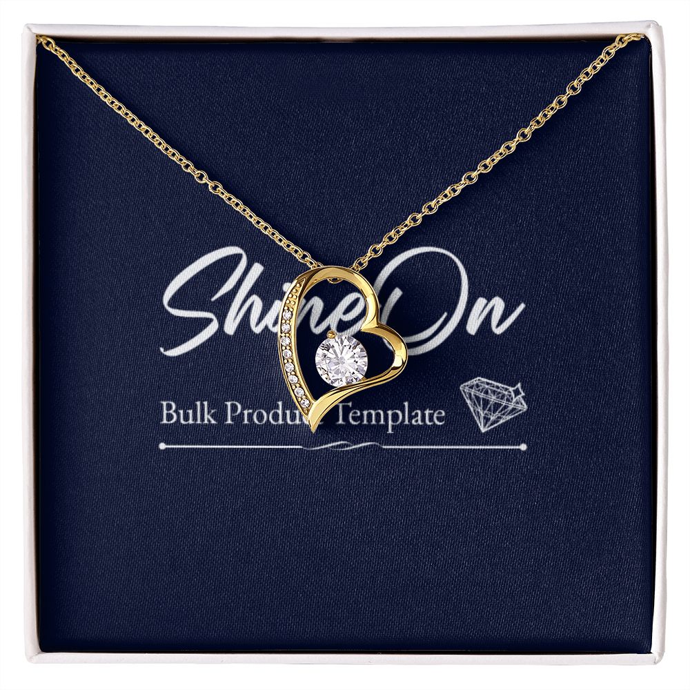 Forever Love Necklace With message For Mom, Gift from Daughter or Son