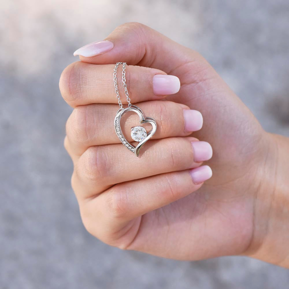 To My Wife, We' Face Many Battles Together Forever Love Necklace