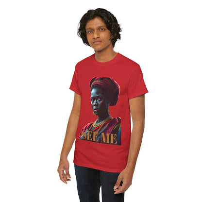 Empowering Unisex Heavy Cotton Tee – 'SEE ME' Edition