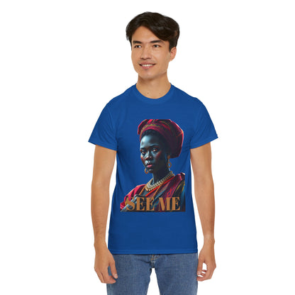 Empowering Unisex Heavy Cotton Tee – 'SEE ME' Edition