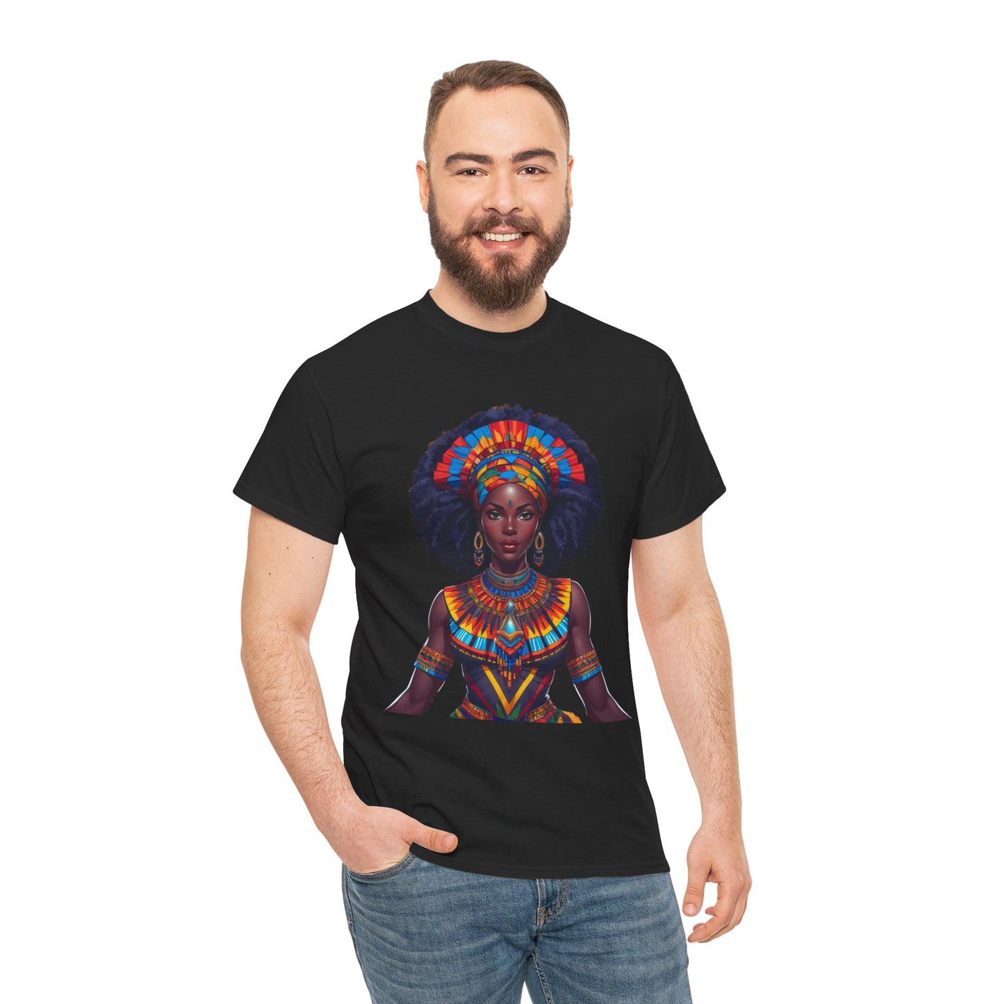 Cultural Pride  Tee - Vibrant African Art Design Colorful Tribal Art T-Shirt, African Inspired Fashion Tee, Ethnic Pattern Design Shirt, Bold Graphic Print Top