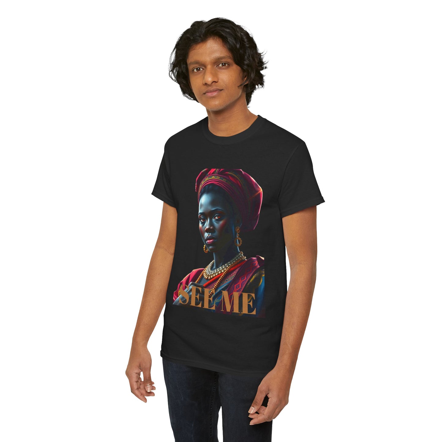 Empowering Unisex Heavy Cotton Tee – 'SEE ME' Edition