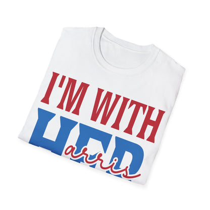 2024 I'm With Her Kamala Harris T-Shirt, Support Kamala Harris, Political Campaign Shirt, Vote Kamala Harris 2024 Tee