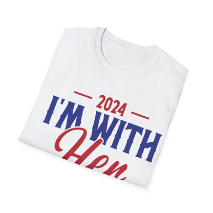 2024 I'm With Her Kamala Harris T-Shirt, Support Kamala Harris, Political Campaign Shirt, Vote Kamala Harris 2024 Tee