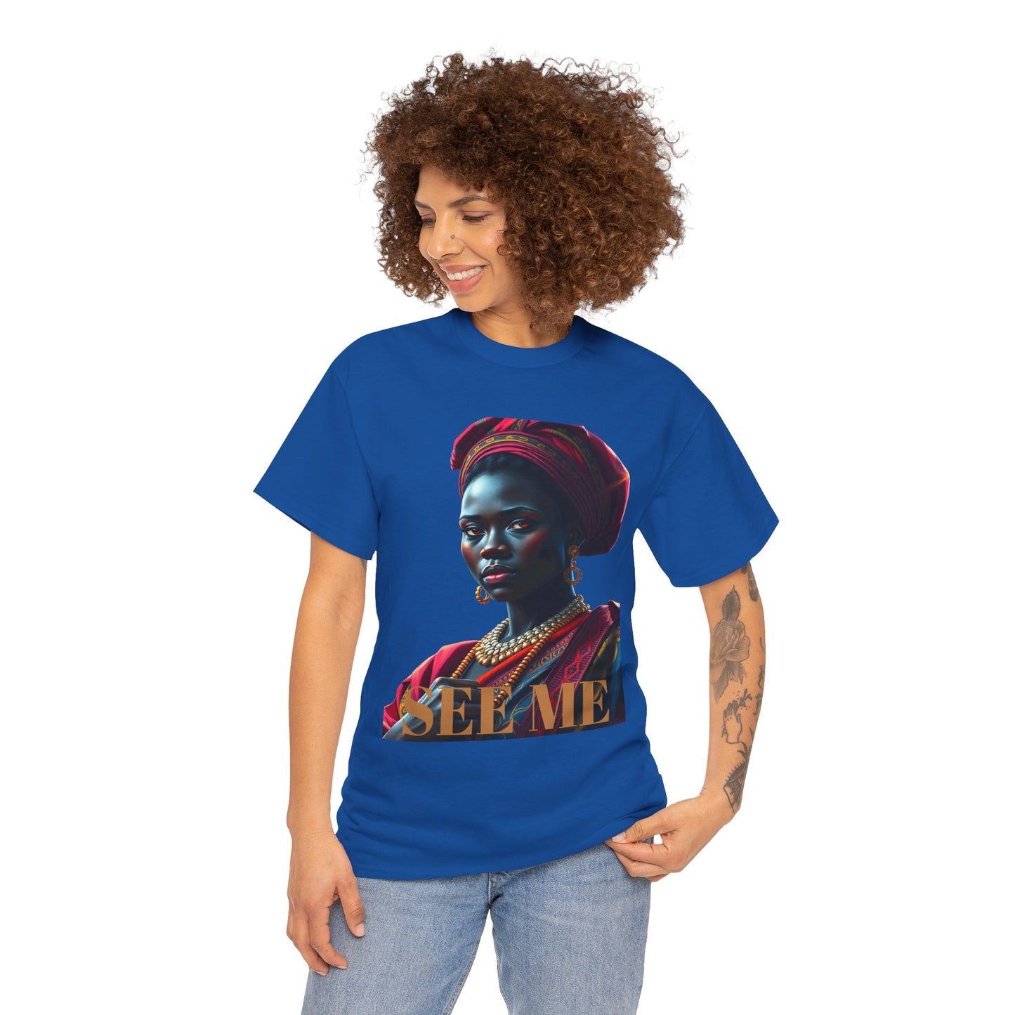 Empowering Unisex Heavy Cotton Tee – 'SEE ME' Edition