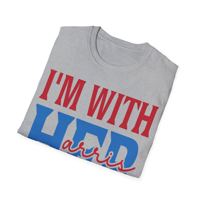 2024 I'm With Her Kamala Harris T-Shirt, Support Kamala Harris, Political Campaign Shirt, Vote Kamala Harris 2024 Tee
