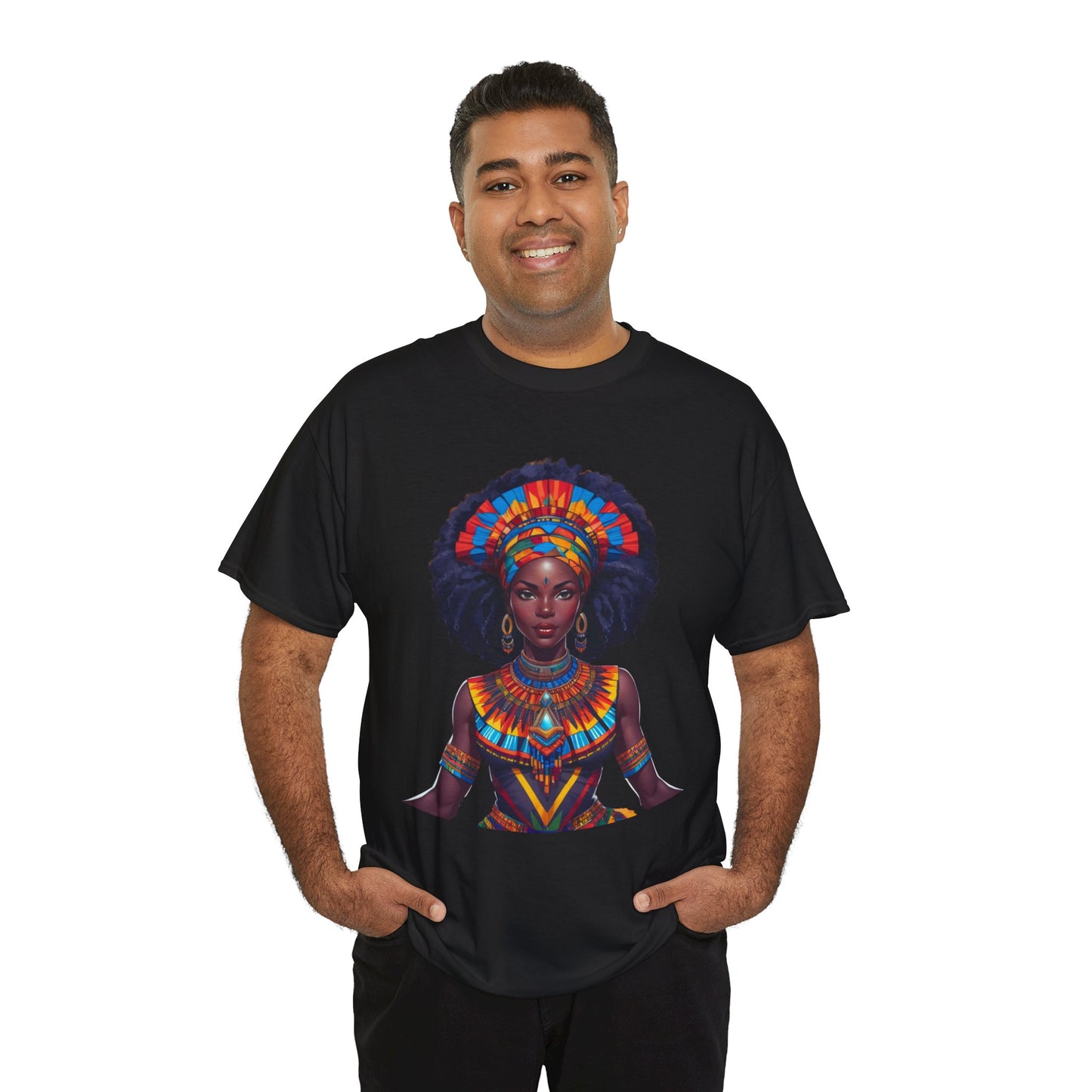 Cultural Pride  Tee - Vibrant African Art Design Colorful Tribal Art T-Shirt, African Inspired Fashion Tee, Ethnic Pattern Design Shirt, Bold Graphic Print Top
