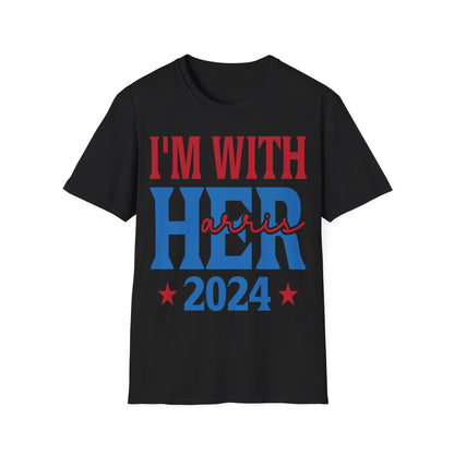 2024 I'm With Her Kamala Harris T-Shirt, Support Kamala Harris, Political Campaign Shirt, Vote Kamala Harris 2024 Tee
