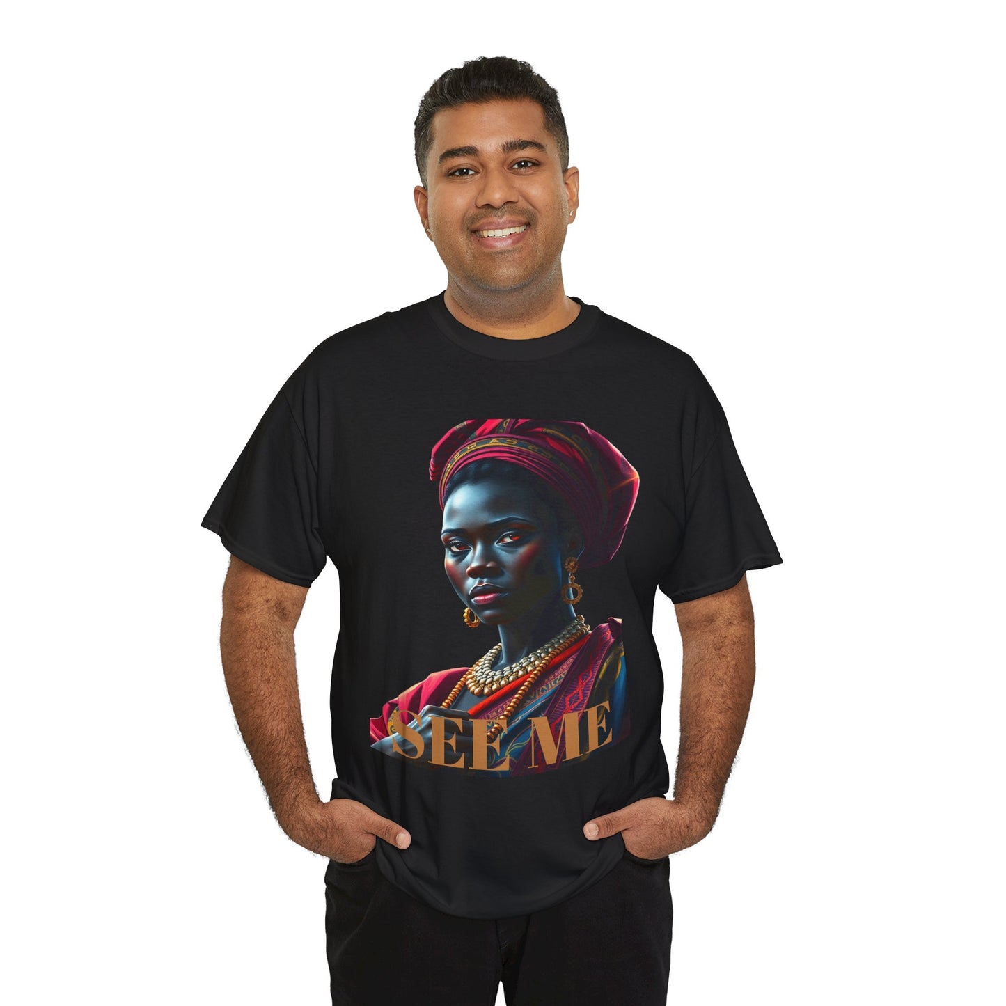 Empowering Unisex Heavy Cotton Tee – 'SEE ME' Edition