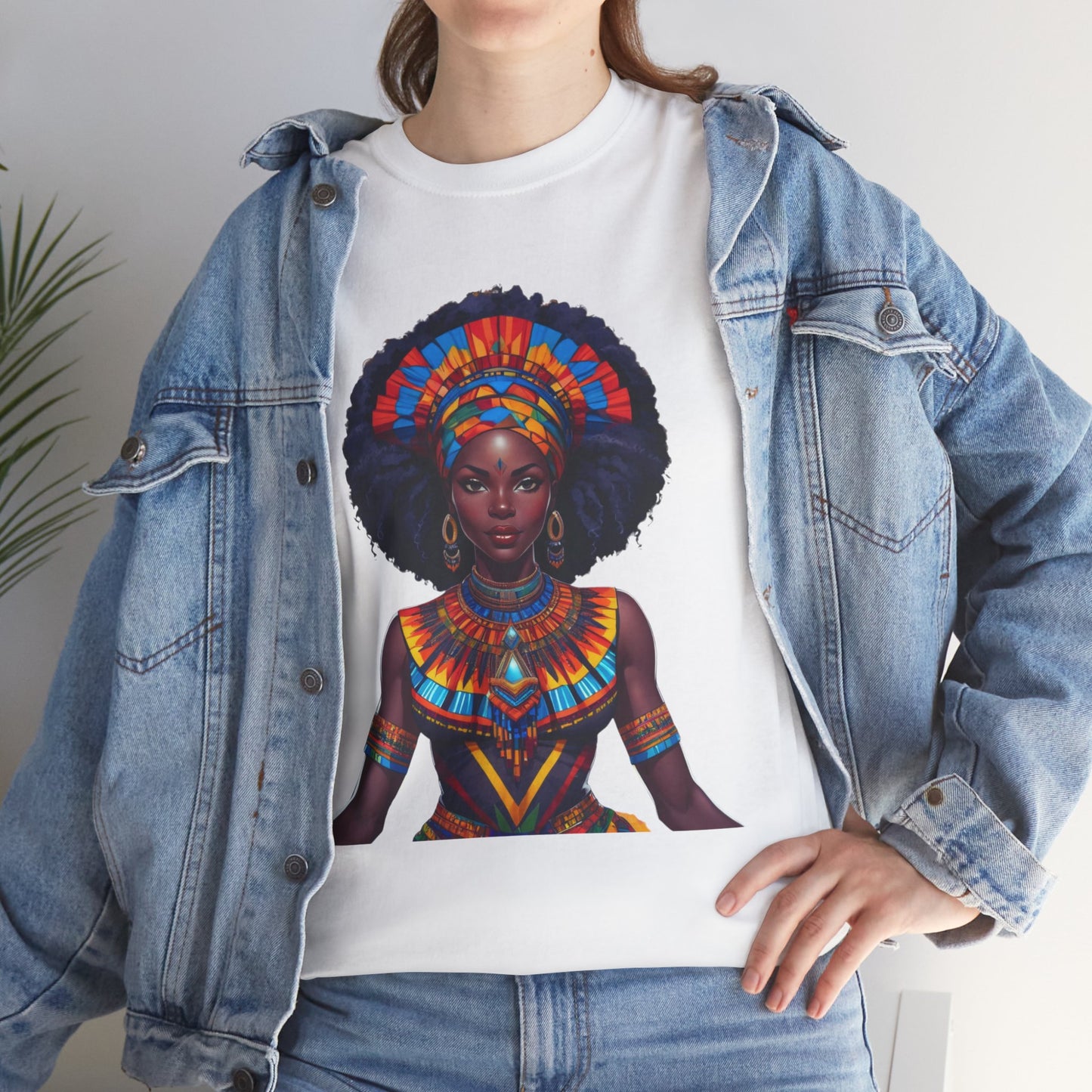 Cultural Pride  Tee - Vibrant African Art Design Colorful Tribal Art T-Shirt, African Inspired Fashion Tee, Ethnic Pattern Design Shirt, Bold Graphic Print Top