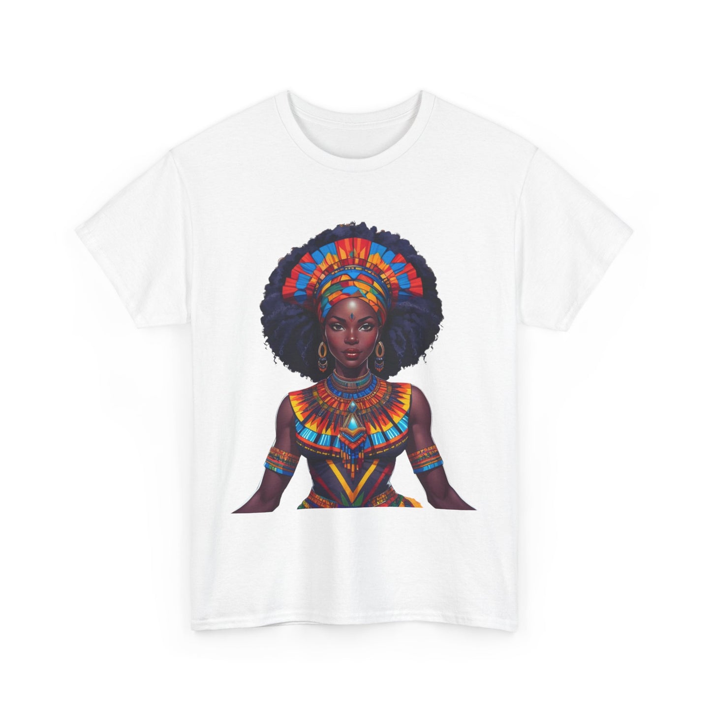 Cultural Pride  Tee - Vibrant African Art Design Colorful Tribal Art T-Shirt, African Inspired Fashion Tee, Ethnic Pattern Design Shirt, Bold Graphic Print Top