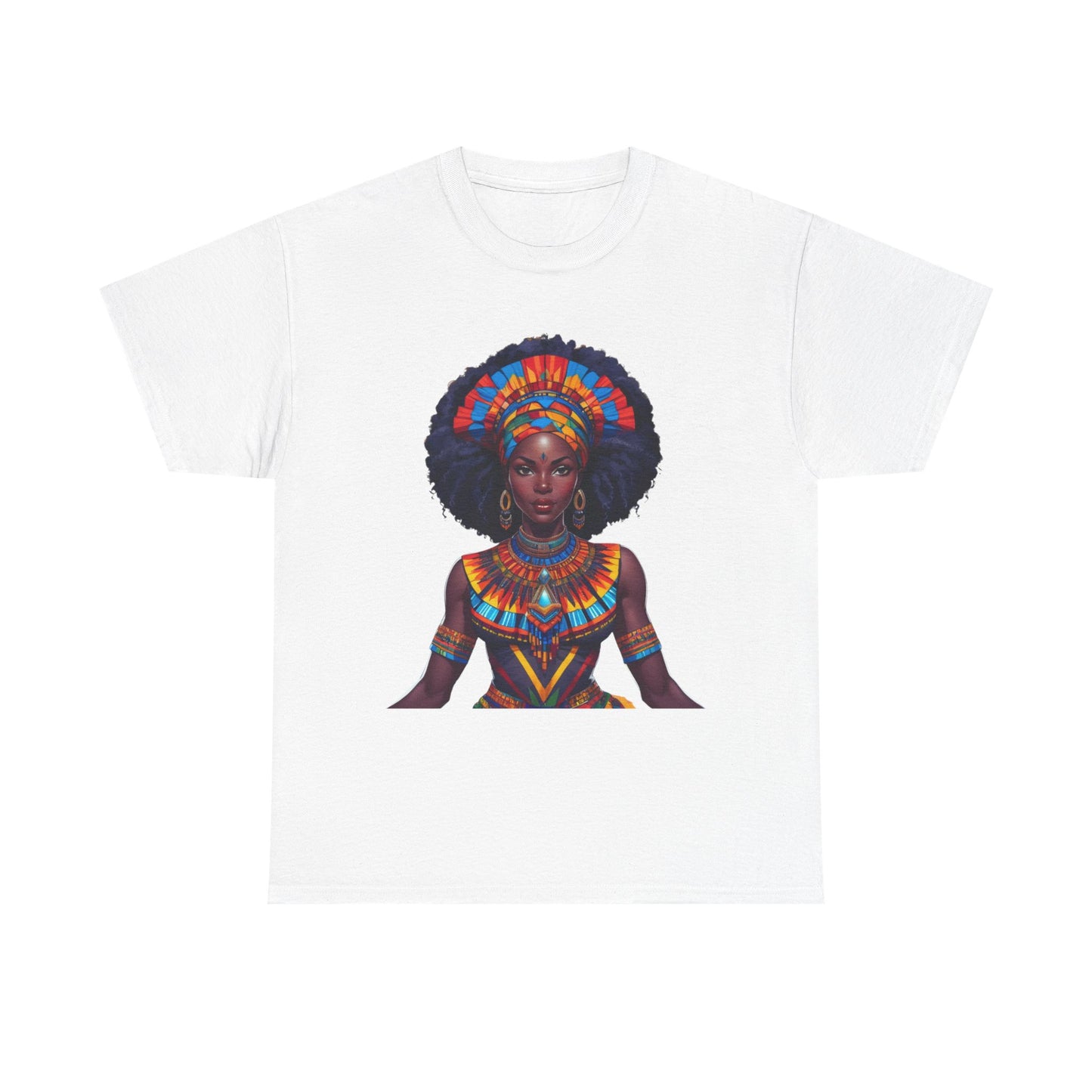 Cultural Pride  Tee - Vibrant African Art Design Colorful Tribal Art T-Shirt, African Inspired Fashion Tee, Ethnic Pattern Design Shirt, Bold Graphic Print Top