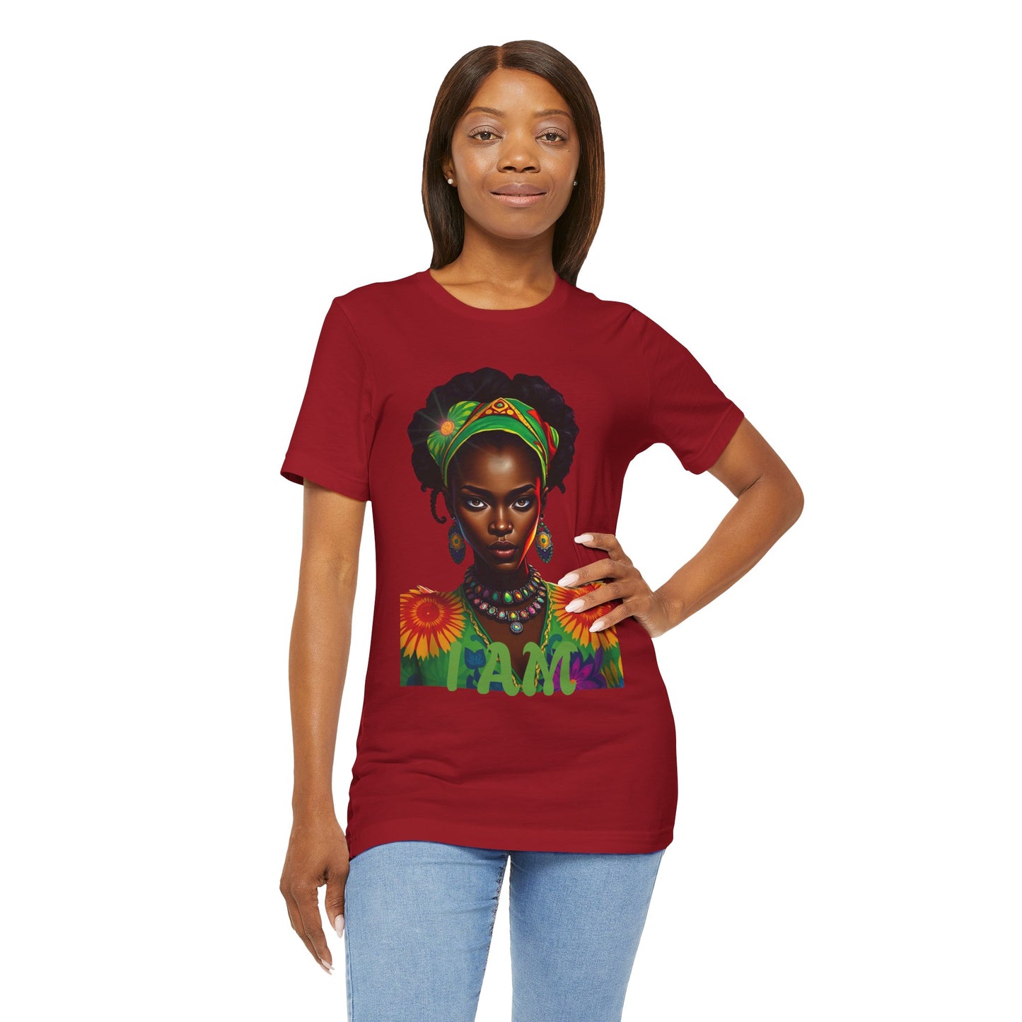 Empowered Woman Tee - Vibrant Art & Self-Expression