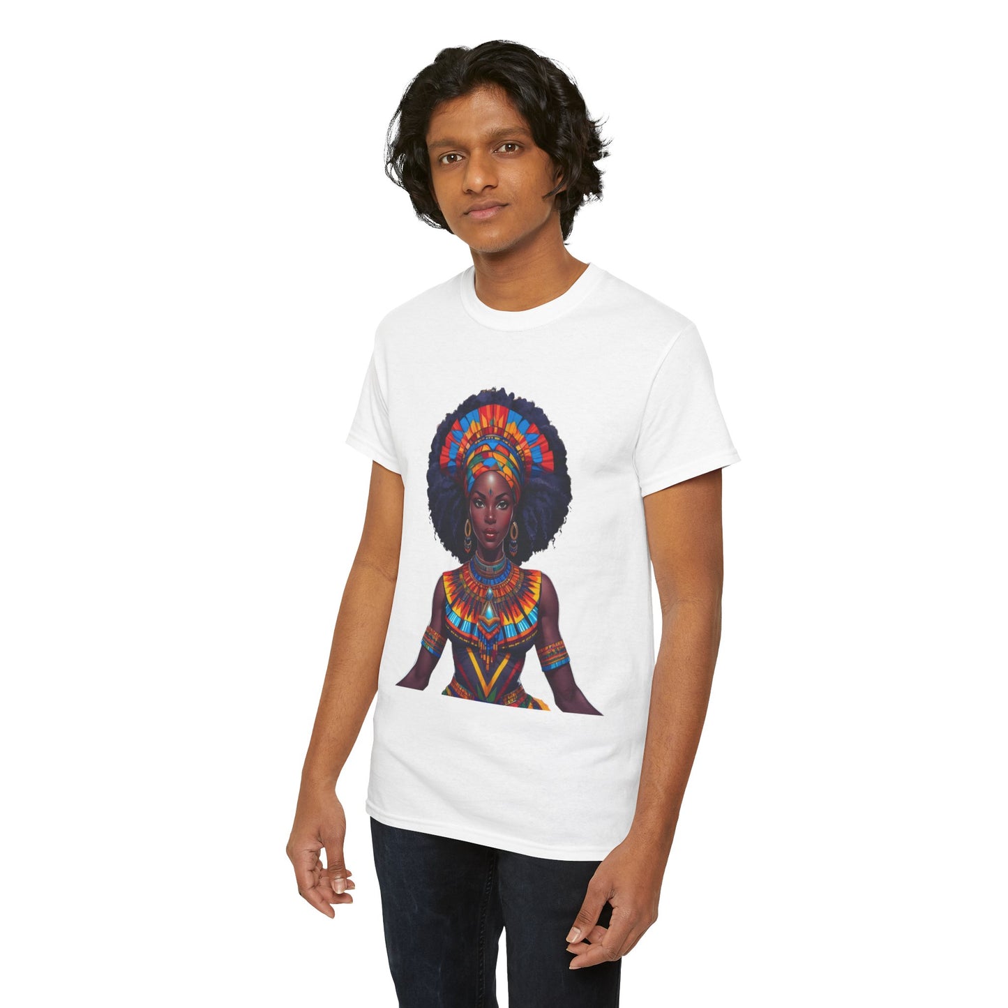 Cultural Pride  Tee - Vibrant African Art Design Colorful Tribal Art T-Shirt, African Inspired Fashion Tee, Ethnic Pattern Design Shirt, Bold Graphic Print Top