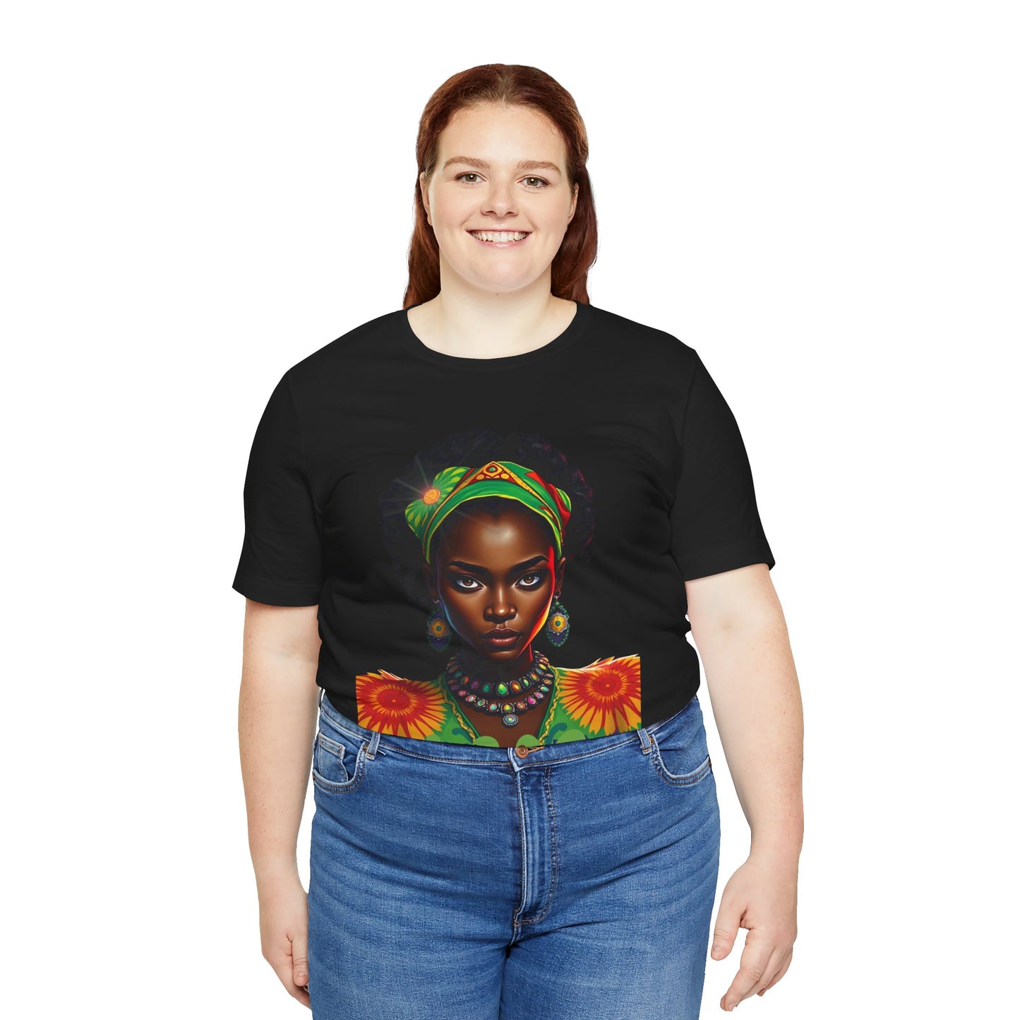 Empowered Woman Tee - Vibrant Art & Self-Expression