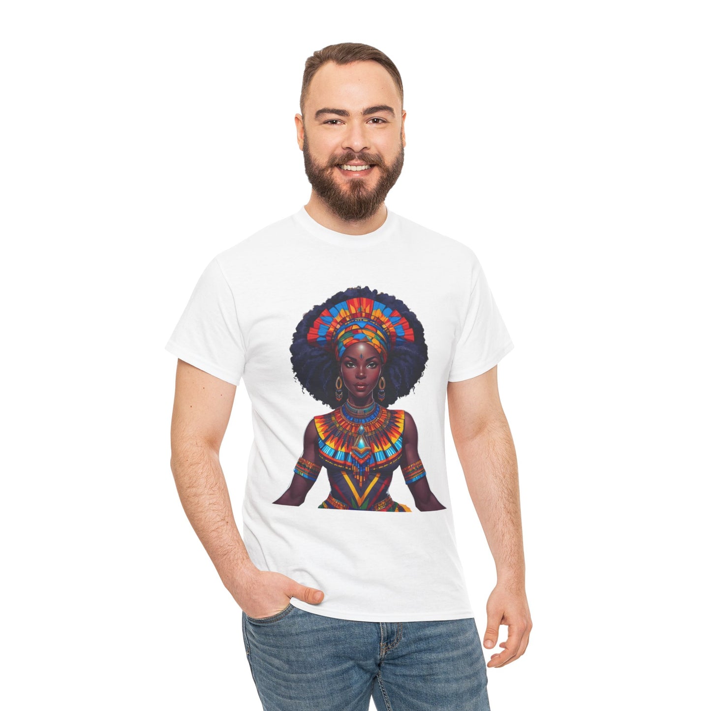 Cultural Pride  Tee - Vibrant African Art Design Colorful Tribal Art T-Shirt, African Inspired Fashion Tee, Ethnic Pattern Design Shirt, Bold Graphic Print Top