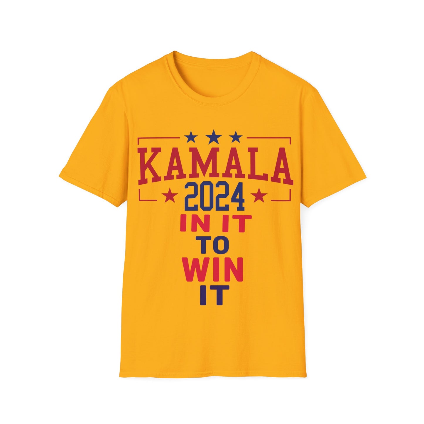 Kamala In It To Win It T-Shirt, Presidential Campaign Tee, Unisex Graphic Shirt, Political Clothing, Gift for Democrats