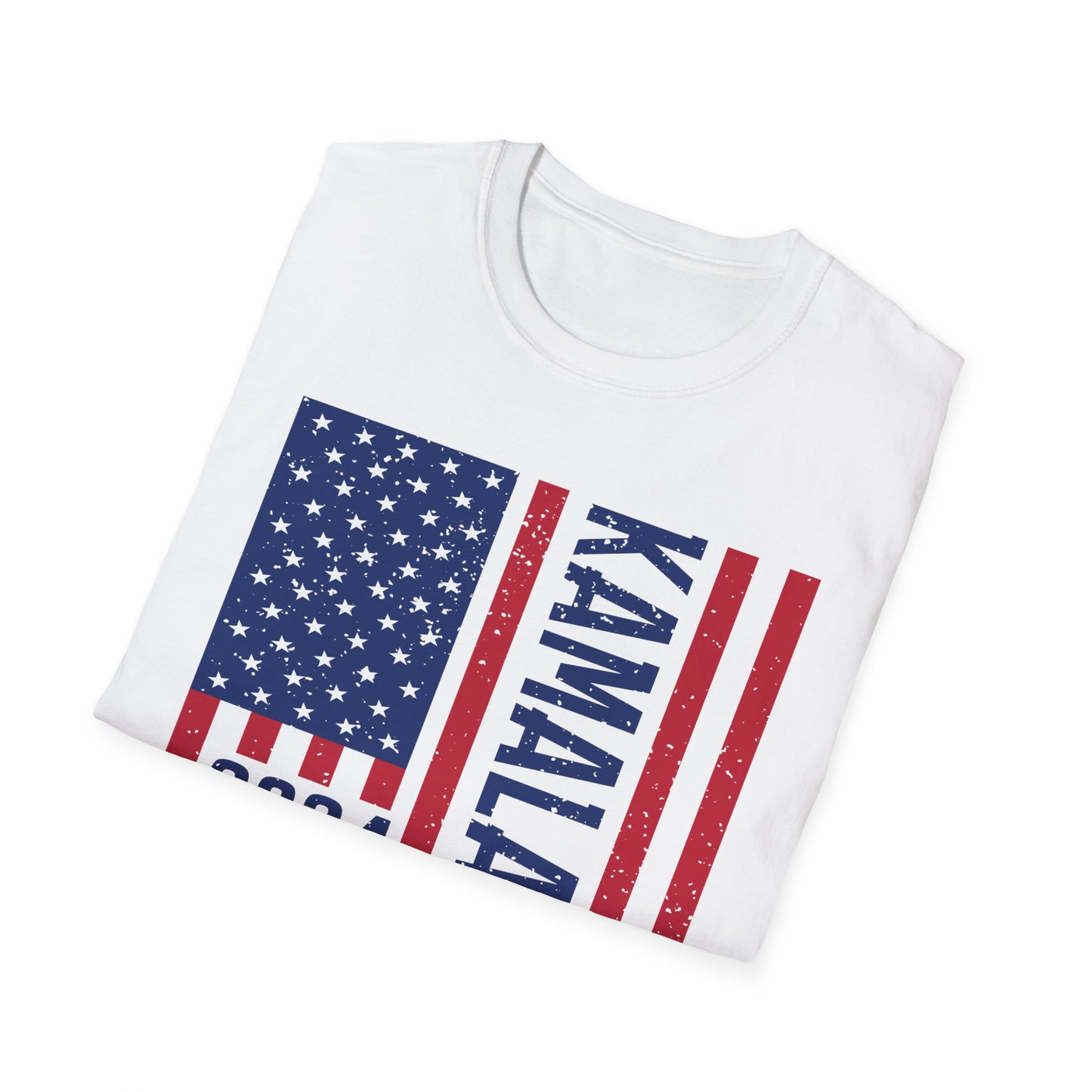 Kamala Harris American Flag T-Shirt, Patriotic Tee, Political Shirt, USA Election Apparel, Democratic Candidate Top
