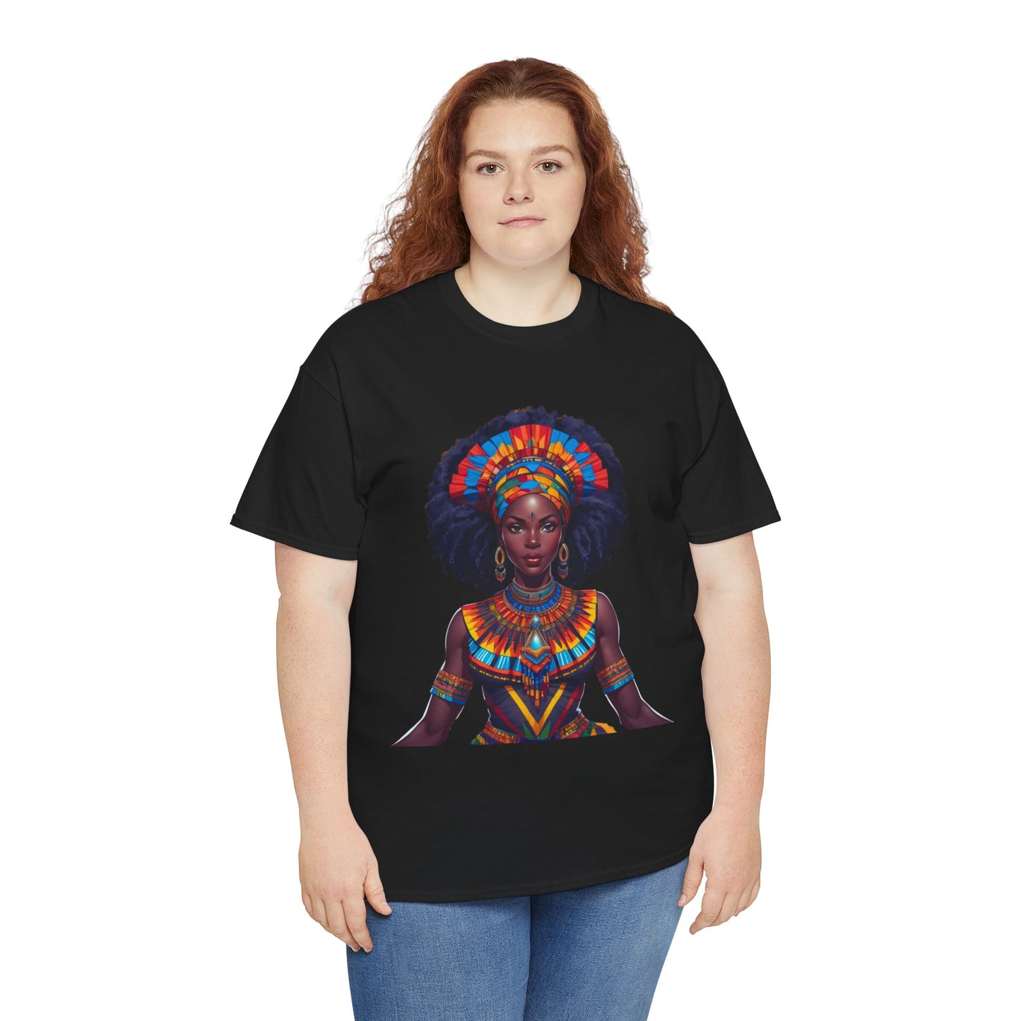 Cultural Pride  Tee - Vibrant African Art Design Colorful Tribal Art T-Shirt, African Inspired Fashion Tee, Ethnic Pattern Design Shirt, Bold Graphic Print Top