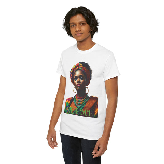 Empowered African HeritageEthnic Queen T Shirt, African Inspired Art Tee, Vibrant Cultural Apparel, Colorful Fashion, Tribal Design T Shirt, Bold Statement Wear