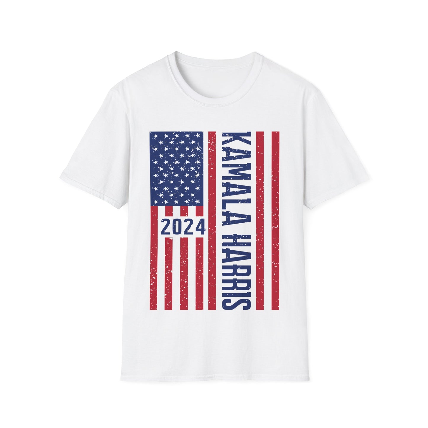 Kamala Harris American Flag T-Shirt, Patriotic Tee, Political Shirt, USA Election Apparel, Democratic Candidate Top