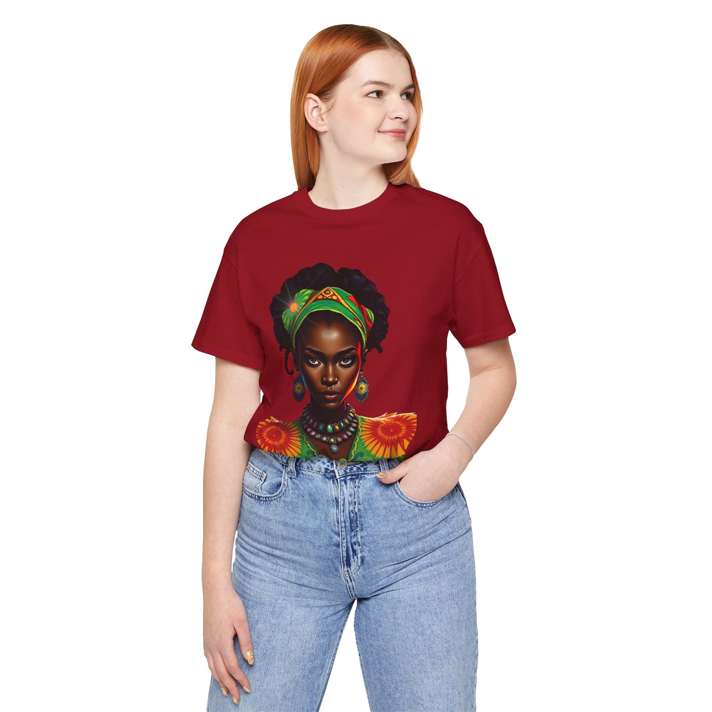 Empowered Woman Tee - Vibrant Art & Self-Expression