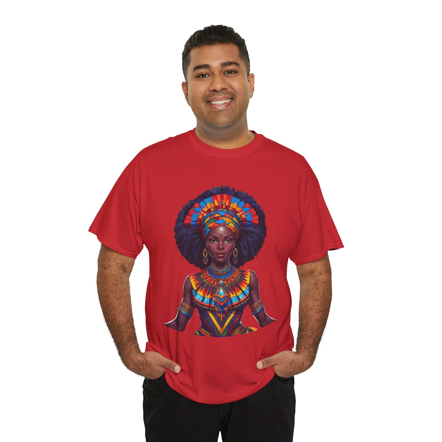 Cultural Pride  Tee - Vibrant African Art Design Colorful Tribal Art T-Shirt, African Inspired Fashion Tee, Ethnic Pattern Design Shirt, Bold Graphic Print Top