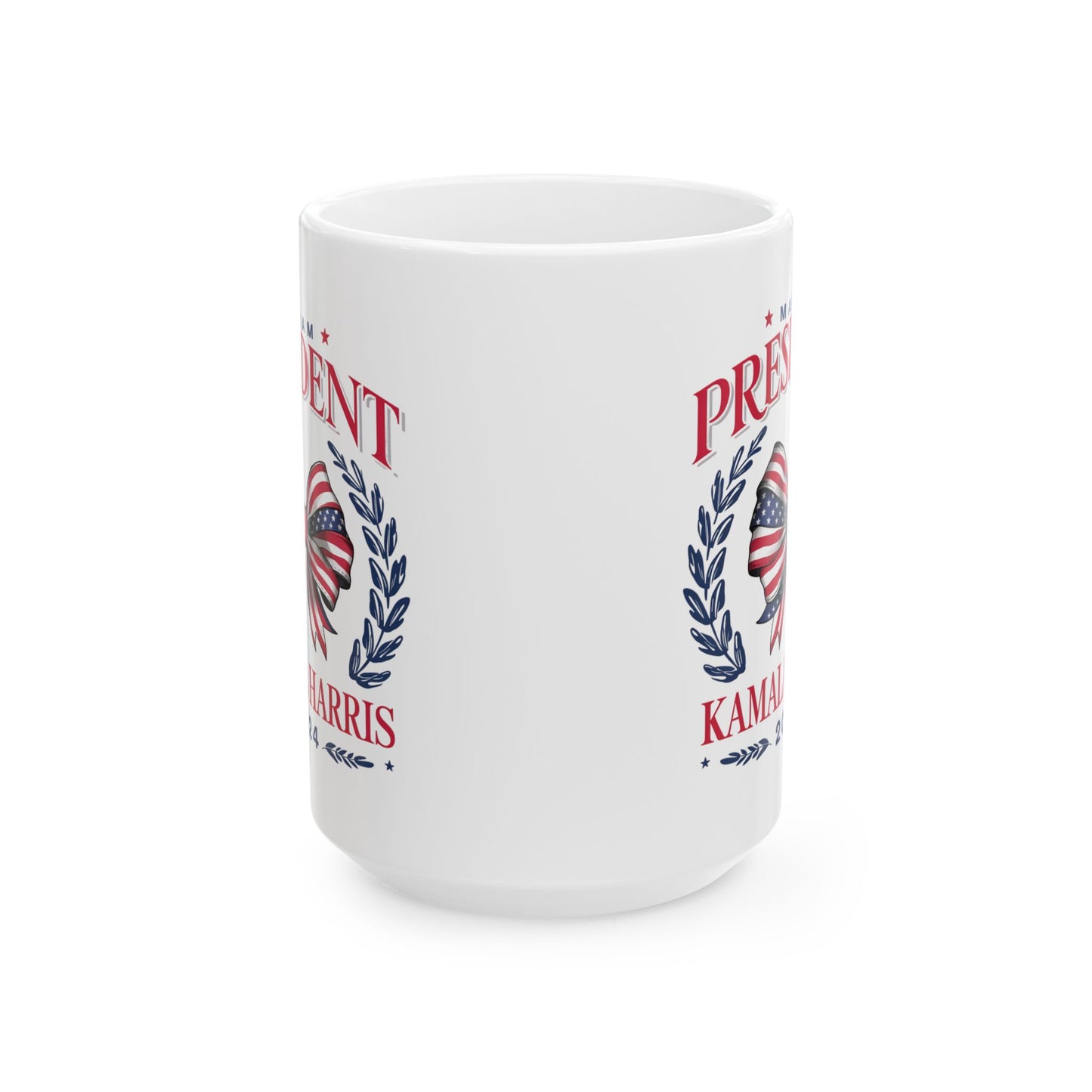 Madam President Kamala Harris 2024 Coffee Mug, Women's Empowerment Mug, Patriotic Election, Political Campaign TopCeramic Mug, (11oz, 15oz)