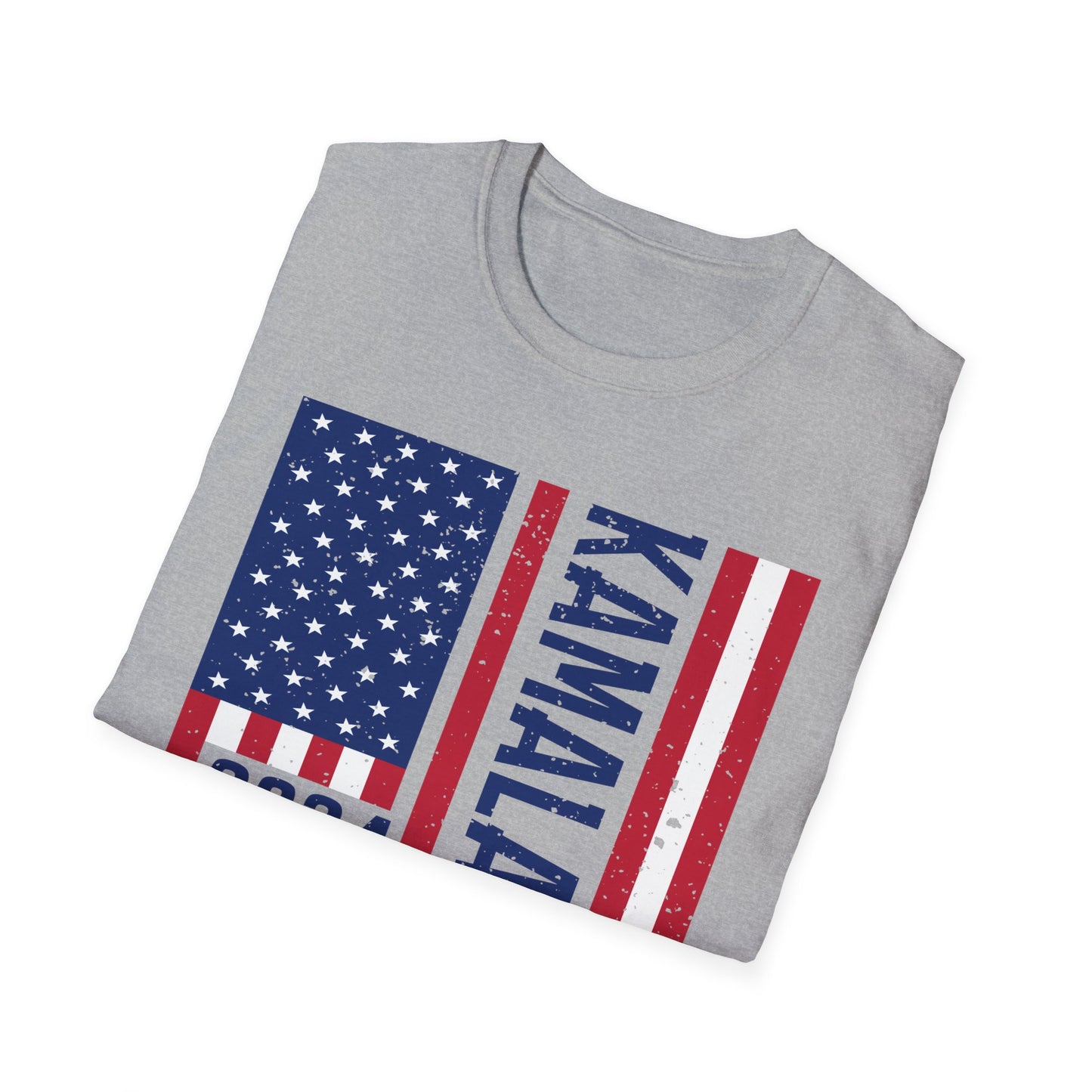 Kamala Harris American Flag T-Shirt, Patriotic Tee, Political Shirt, USA Election Apparel, Democratic Candidate Top