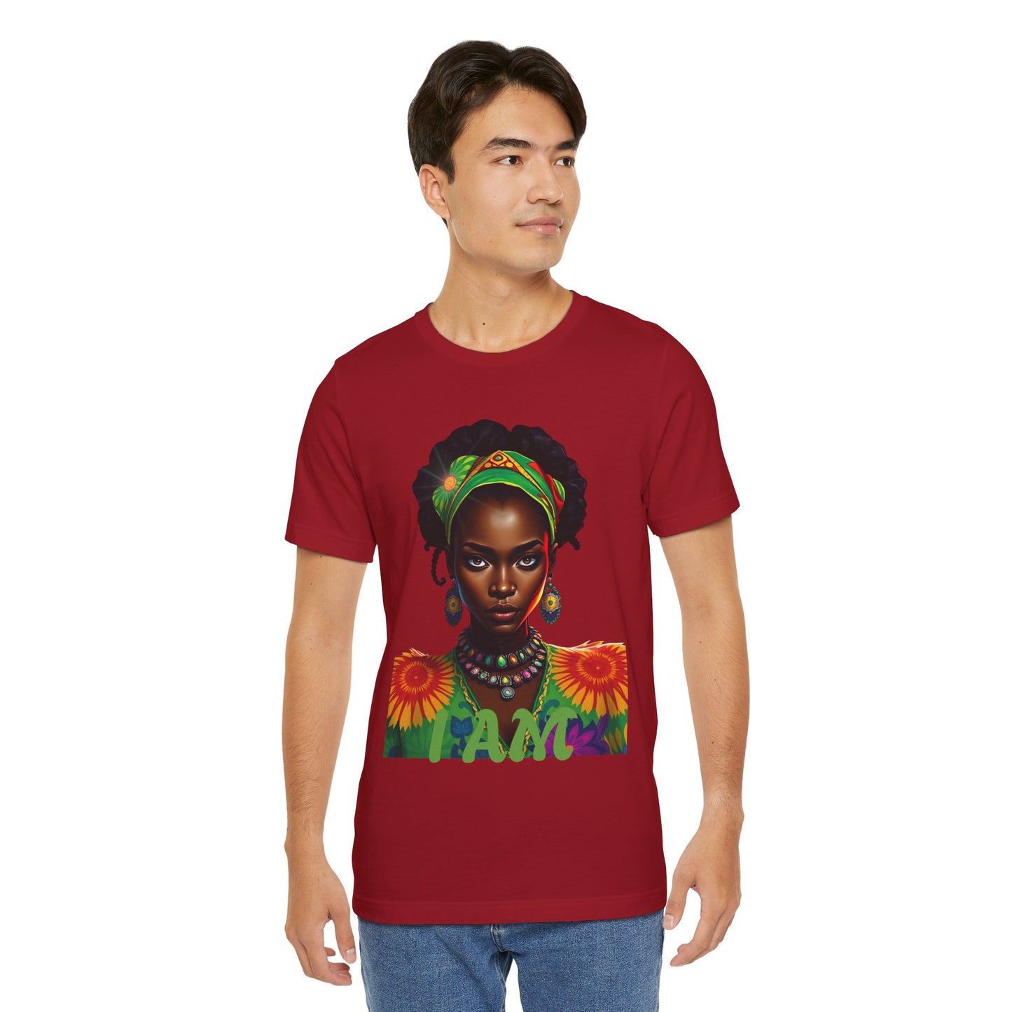 Empowered Woman Tee - Vibrant Art & Self-Expression