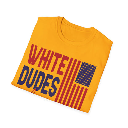 White Dudes for Harris 24 T-Shirt, Patriotic Election Tee, Political Campaign Shirt, Funny Election T-Shirt, Vote Harris 2024