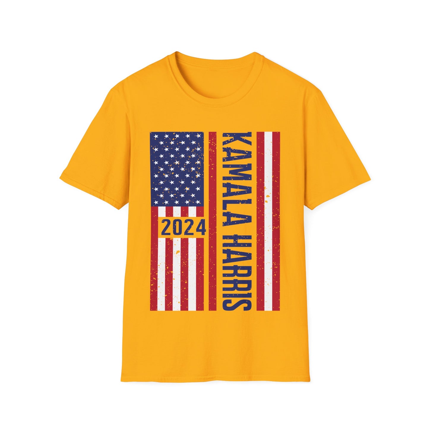 Kamala Harris American Flag T-Shirt, Patriotic Tee, Political Shirt, USA Election Apparel, Democratic Candidate Top