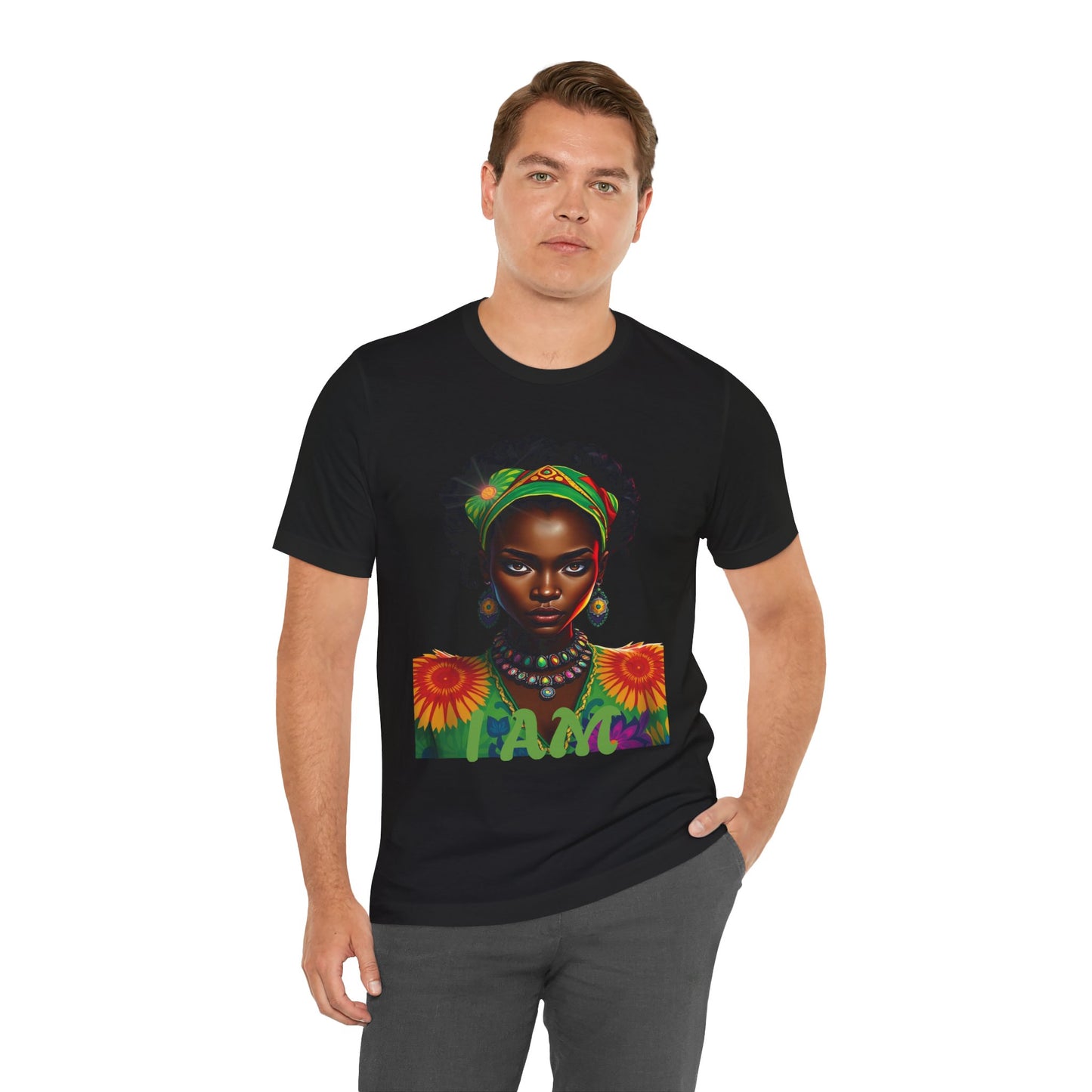 Empowered Woman Tee - Vibrant Art & Self-Expression