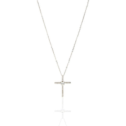 Sorry About Your Other Kids Dad You Still Hve Me Cz Cross Necklace