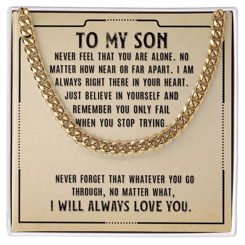 Cuban Link Chain for My Son