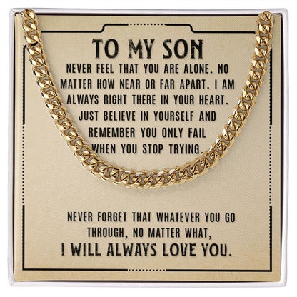 Cuban Link Chain for My Son