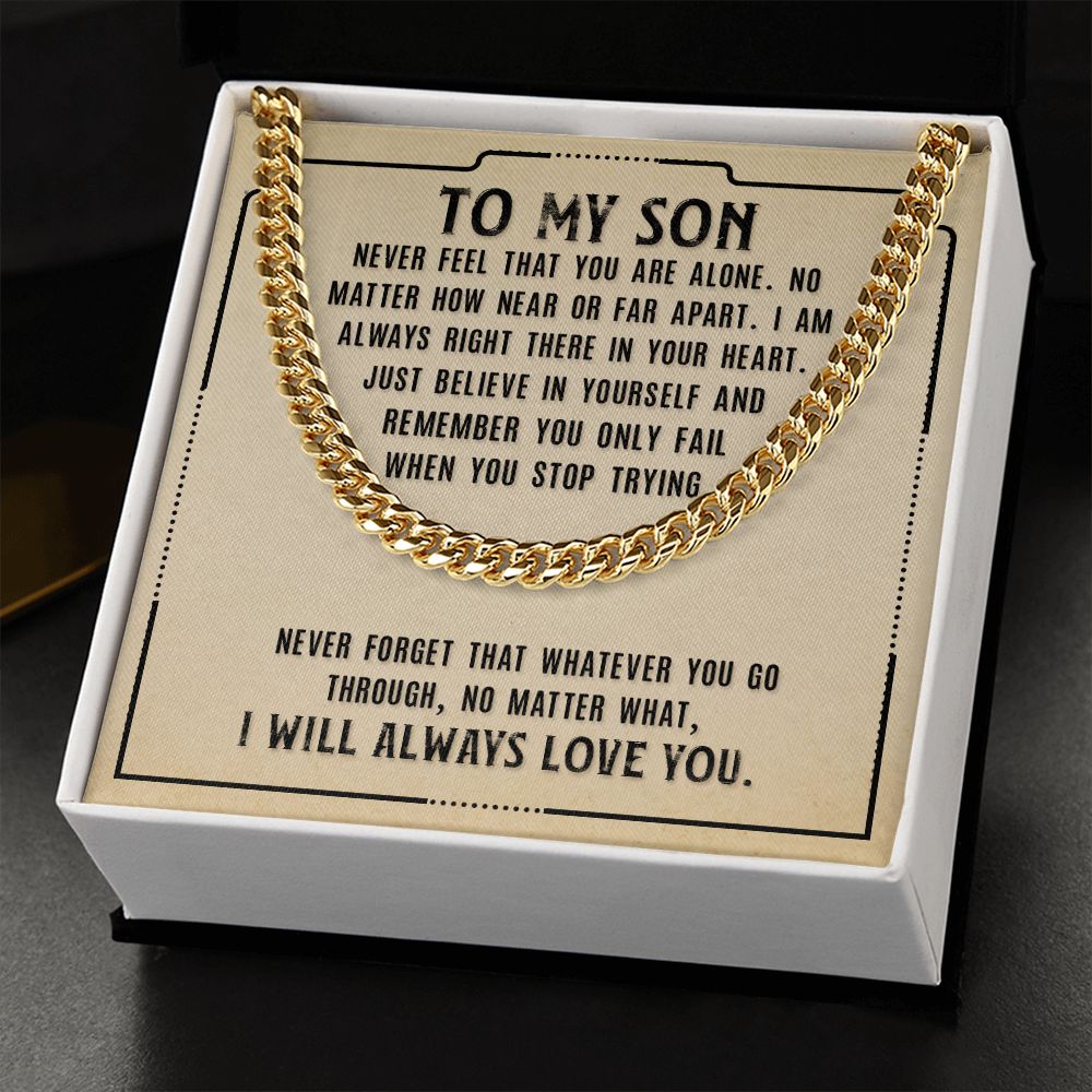 Cuban Link Chain for My Son