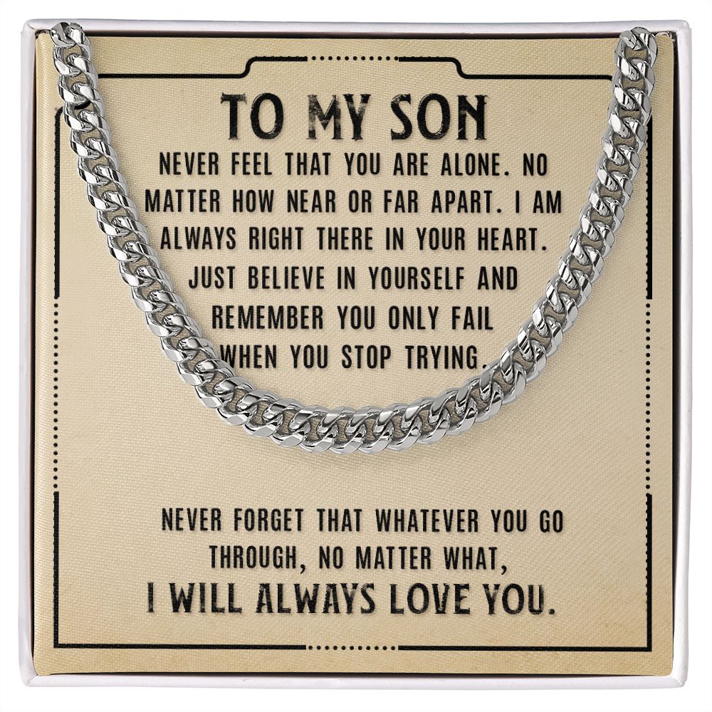 Cuban Link Chain for My Son