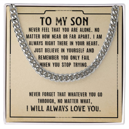 Cuban Link Chain for My Son