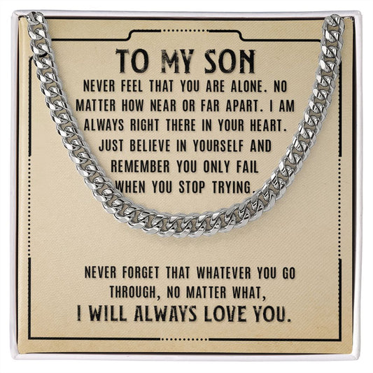 Cuban Link Chain for My Son