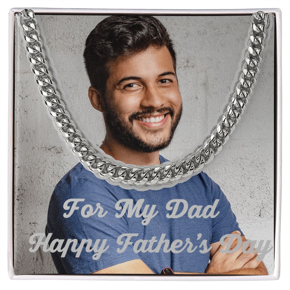 Peronalized Cuban Link Chain For My Dad Happy Father's Day