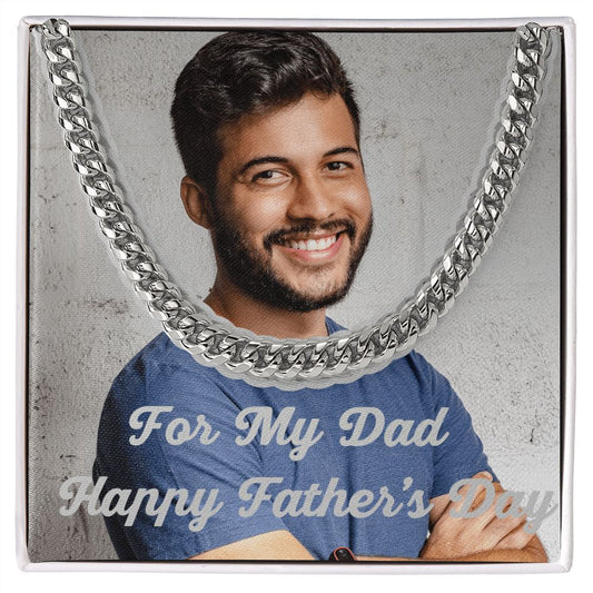 Peronalized Cuban Link Chain For My Dad Happy Father's Day